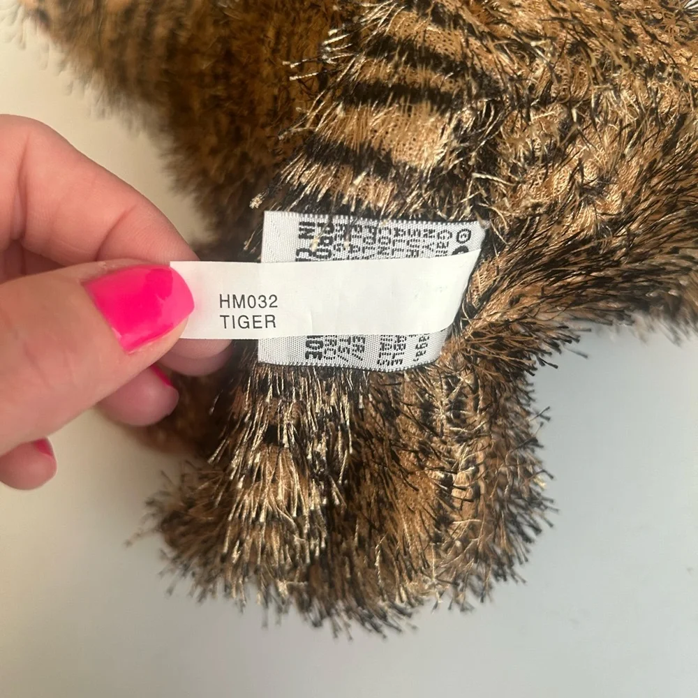 Webkinz GANZ Striped Tiger Soft‎ Plush Brown Black